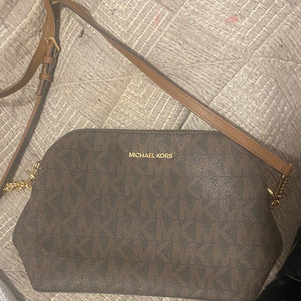 Michael Kors Dark Brown Crossbody Bag